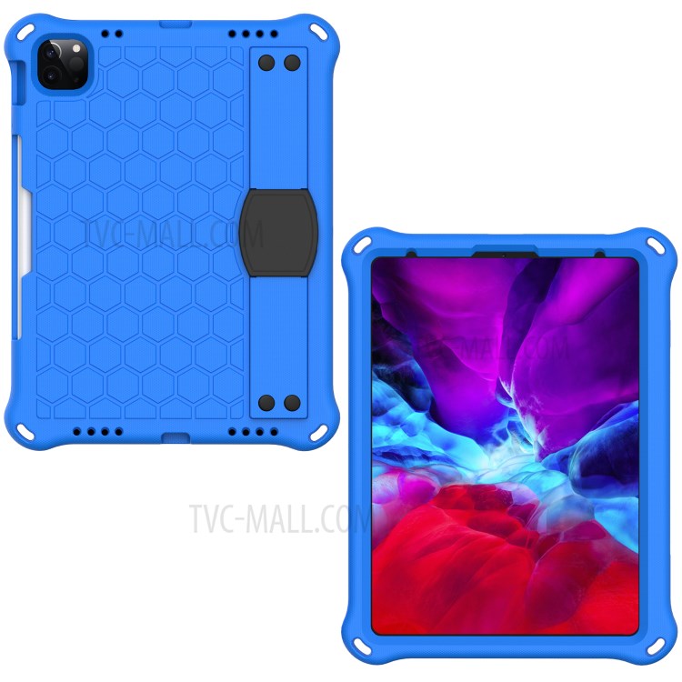 Honeycomb Texture EVA Tablet Hybrid Tablet Case for iPad Pro 11-inch (2020)/(2018) - Blue/Black-1