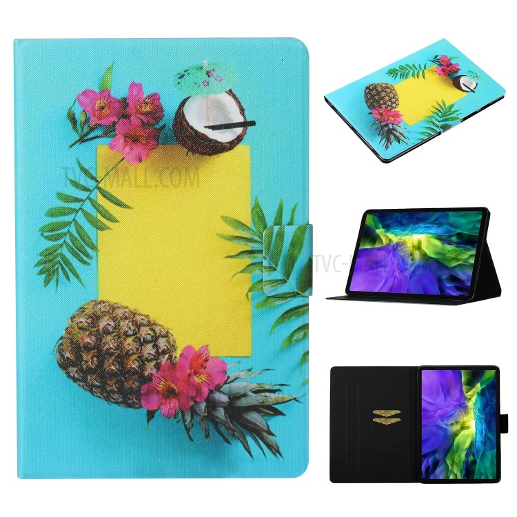 Pattern Printing Card Slots Flip Leather Tablet Cover for iPad Pro 11-inch (2020)/(2018) - Fruit-1