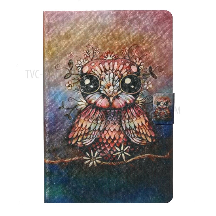 Pattern Printing Card Slots Flip Leather Tablet Cover for iPad Pro 11-inch (2020)/(2018) - Owl-2