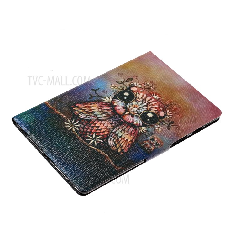 Pattern Printing Card Slots Flip Leather Tablet Cover for iPad Pro 11-inch (2020)/(2018) - Owl-4