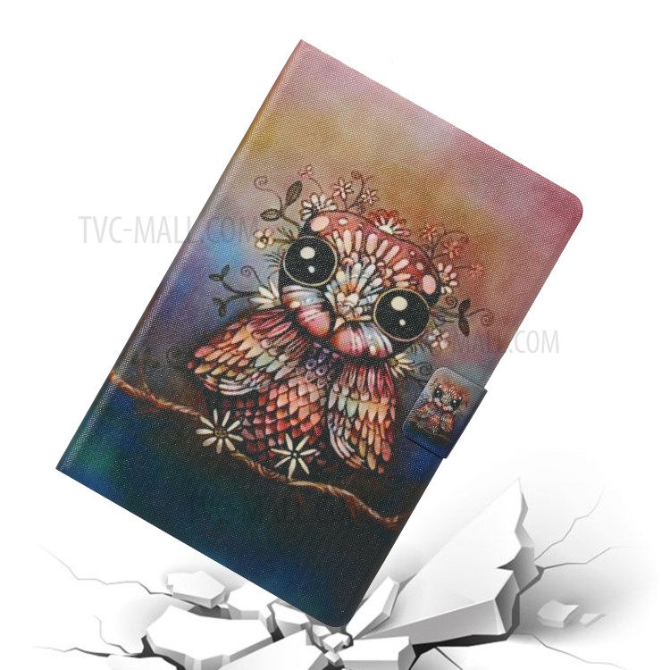 Pattern Printing Card Slots Flip Leather Tablet Cover for iPad Pro 11-inch (2020)/(2018) - Owl-5