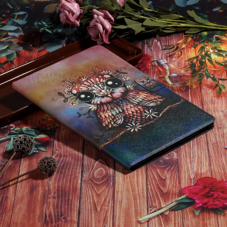 Pattern Printing Card Slots Flip Leather Tablet Cover for iPad Pro 11-inch (2020)/(2018) - Owl-6