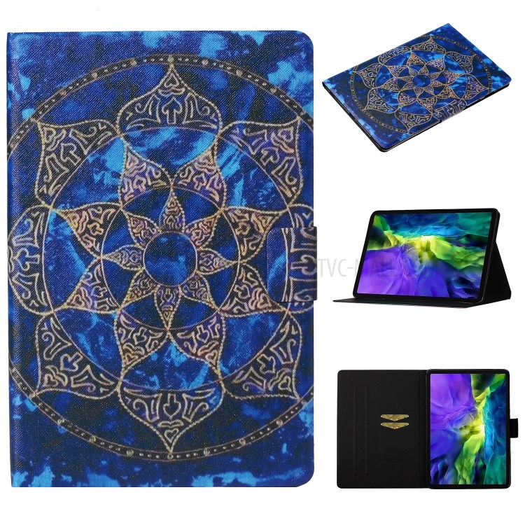 Pattern Printing Card Slots Flip Leather Tablet Cover for iPad Pro 11-inch (2020)/(2018) - Malanda Flower-1