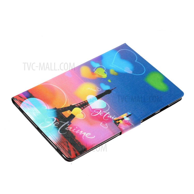 Pattern Printing Card Slots Flip Leather Tablet Shell for iPad Mini (2019) 7.9 inch/Mini 4/Mini 3/Mini 2/Mini - Eiffel Tower-4