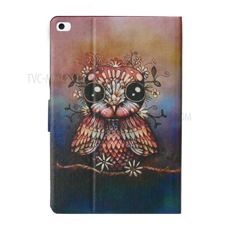 Pattern Printing Card Slots Flip Leather Tablet Shell for iPad Mini (2019) 7.9 inch/Mini 4/Mini 3/Mini 2/Mini - Owl-3