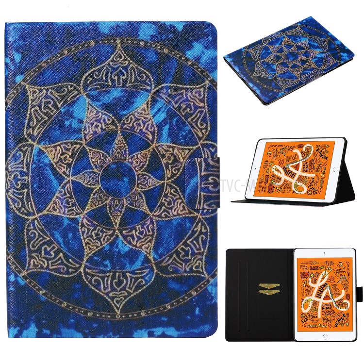 Pattern Printing Card Slots Flip Leather Tablet Shell for iPad Mini (2019) 7.9 inch/Mini 4/Mini 3/Mini 2/Mini - Malanda Flower-1