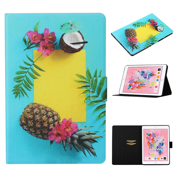 Pattern Printing Card Slots Flip Leather Tablet Cover for iPad Air 10.5 inch (2019)/iPad 10.2 (2019) - Fruit-1