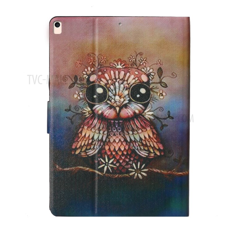 Pattern Printing Card Slots Flip Leather Tablet Cover for iPad Air 10.5 inch (2019)/iPad 10.2 (2019) - Owl-3