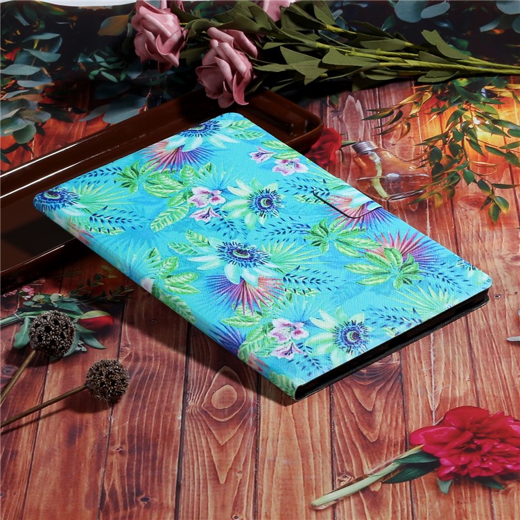 Pattern Printing Card Slots Flip Leather Tablet Cover for iPad Air 10.5 inch (2019)/iPad 10.2 (2019) - Flowers-6