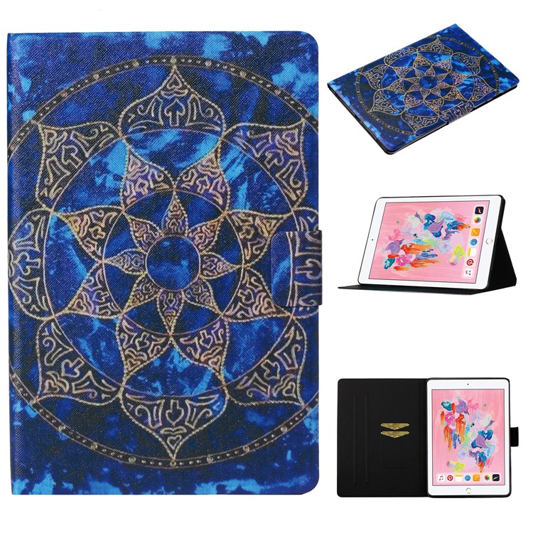 Pattern Printing Card Slots Flip Leather Tablet Cover for iPad Air 10.5 inch (2019)/iPad 10.2 (2019) - Malanda Flower-1