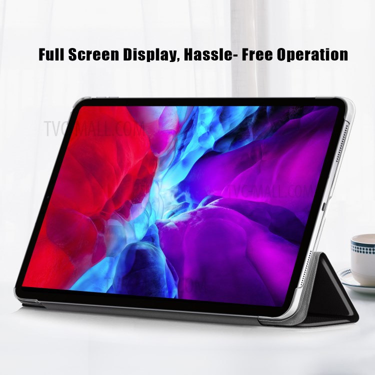 Pattern Printing Tri-fold Stand Leather Auto Wake/Sleep Tablet Case for iPad Pro 12.9-inch (2020)/(2018) - Don't Touch Me-4