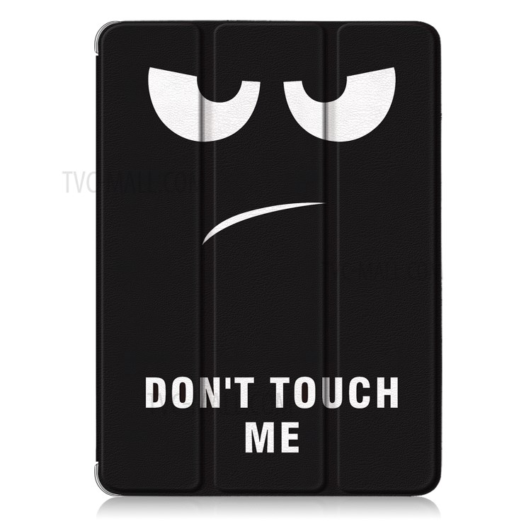 Pattern Printing Tri-fold Stand Leather Auto Wake/Sleep Tablet Case for iPad Pro 12.9-inch (2020)/(2018) - Don't Touch Me-6