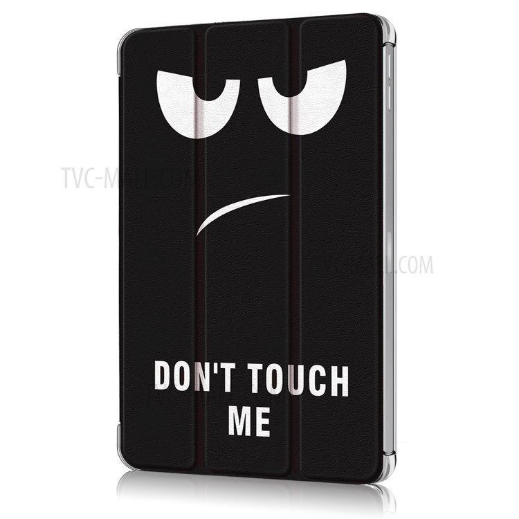 Pattern Printing Tri-fold Stand Leather Auto Wake/Sleep Tablet Case for iPad Pro 12.9-inch (2020)/(2018) - Don't Touch Me-8