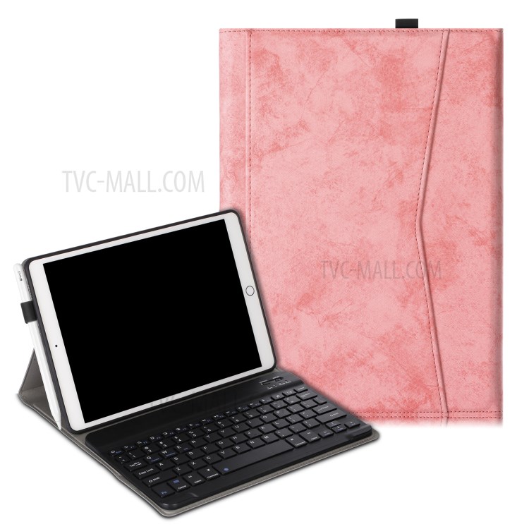 PU Leather + TPU Tablet Protective Cover for iPad Air 10.5 inch (2019)/iPad Pro 10.5-inch (2017) - Pink-1