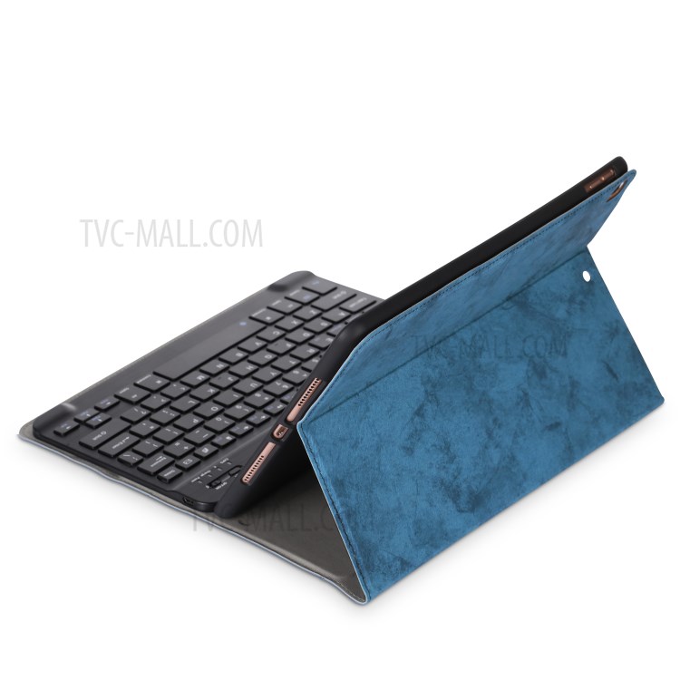 PU Leather + TPU Tablet Protective Cover for iPad Air 10.5 inch (2019)/iPad Pro 10.5-inch (2017) - Dark Blue-4
