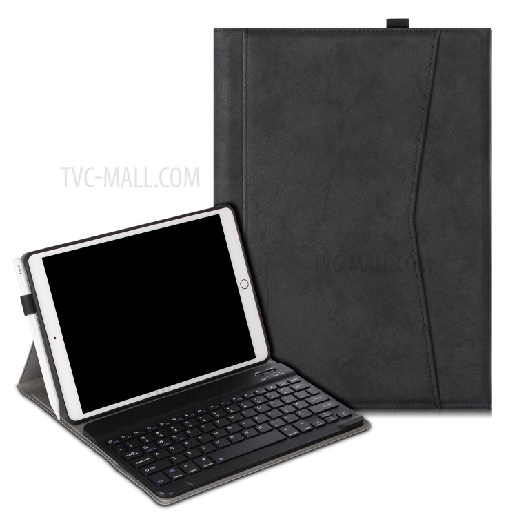 PU Leather + TPU Tablet Protective Cover for iPad Air 10.5 inch (2019)/iPad Pro 10.5-inch (2017) - Black-1