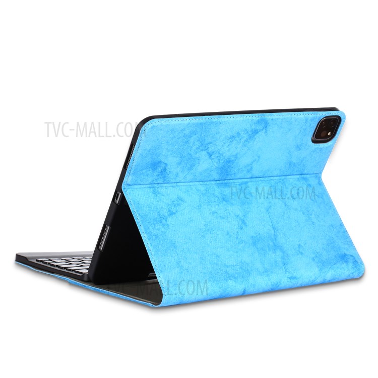 PU Leather + TPU Tablet Cover Case for iPad Pro 11-inch (2020)/iPad Pro 11-inch (2018) - Sky Blue-6