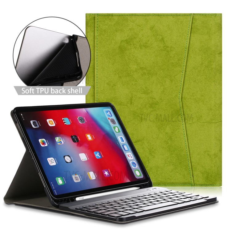 PU Leather + TPU Tablet Cover Case for iPad Pro 11-inch (2020)/iPad Pro 11-inch (2018) - Green-1