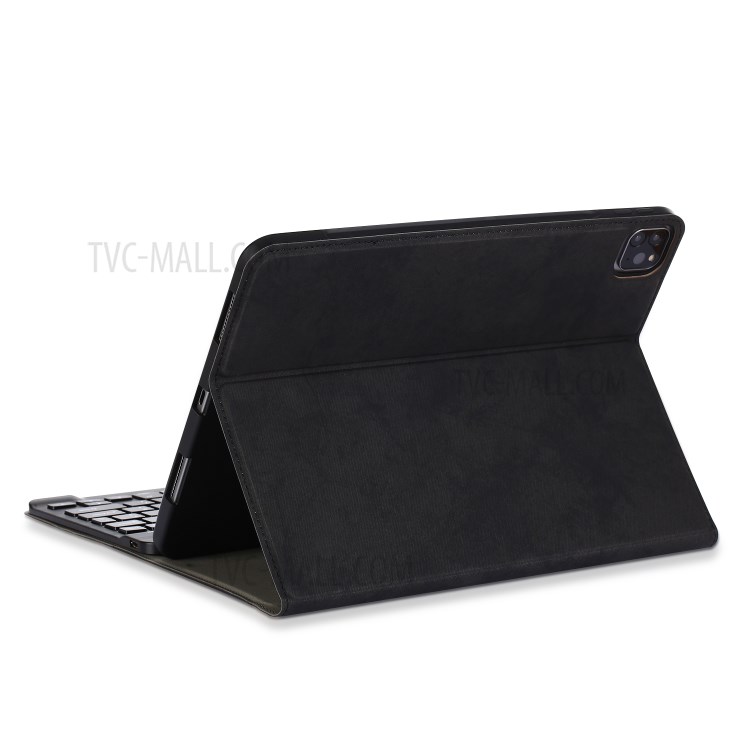 PU Leather + TPU Tablet Cover Case for iPad Pro 11-inch (2020)/iPad Pro 11-inch (2018) - Black-6