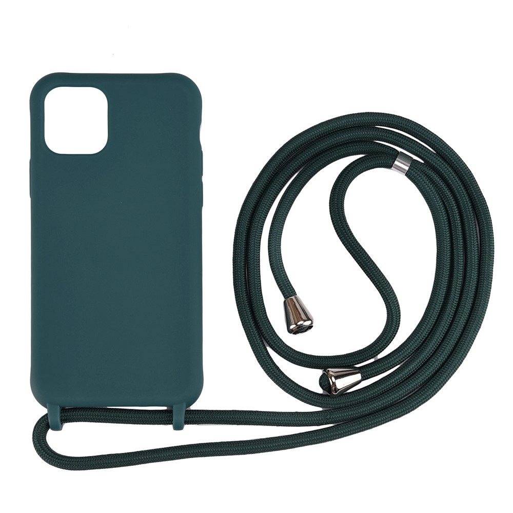Flexible TPU Cover with Multi-function Strap for iPhone 11 Pro Max 6.5 inch - Green-1