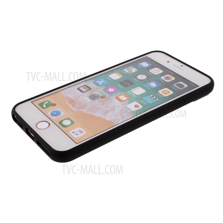 Pc-pc + TPU Combo Téléphone Avec la Couverture de Protection Des Cameries Slide Pour L'iphone 8 Plus / 7 Plus 5,5 Pouces - le Noir