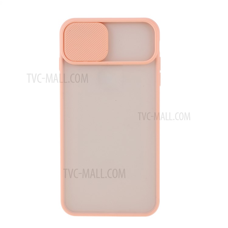 Matte PC + TPU Combo Phone Case with Slide Camera Protection Cover for iPhone 8 Plus/7 Plus 5.5 inch - Pink-2