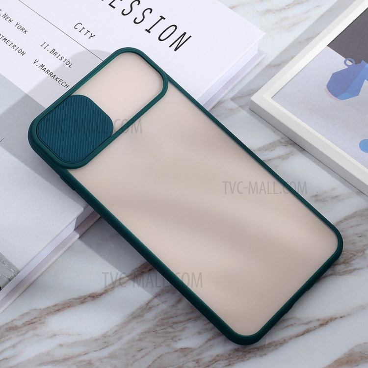 Cassa Del Telefono Combinata Opaco PC + TPU Con La Copertura Di Protezione Della Fotocamera Scivolo Per IPhone 8 Plus / 7 Più 5,5 Pollici - Verde-3