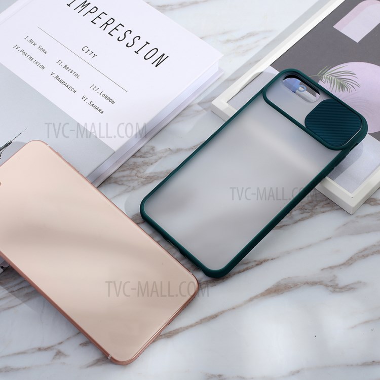 Cassa Del Telefono Combinata Opaco PC + TPU Con La Copertura Di Protezione Della Fotocamera Scivolo Per IPhone 8 Plus / 7 Più 5,5 Pollici - Verde-6