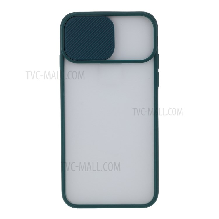 Escudo Do Telefone Mate PC + TPU Com Tampa Deslizante Da Câmera Para O Iphone Se (2ª Geração) / 07/08 - Verde-2