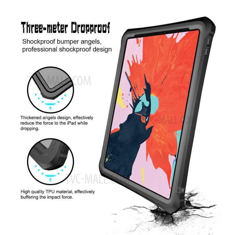 IP68 Waterproof Drop-proof Dust-proof Tablet Cover Shell for iPad Pro 11-inch (2018)-5