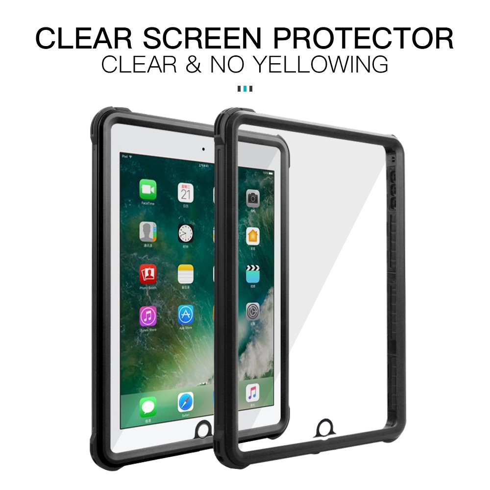 IP68 Waterproof Drop-proof Dust-proof Tablet Cover for iPad Air (2013)/iPad 9.7-inch (2018) A1893 A1954 / (2017) A1822-11