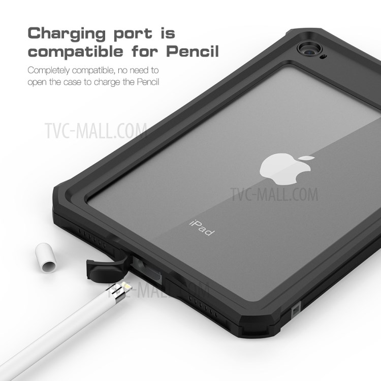 Waterproof Drop-proof Dust-proof Kickstand Tablet Cover with Pencil Holder for iPad mini (2019) 7.9 inch/4/3/2/1-4
