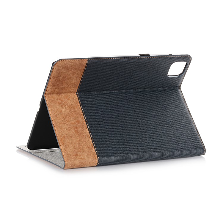 Cross Texture Splicing Leather Wallet Smart Cover for iPad Pro 12.9-inch (2020)/(2018) - Black-3