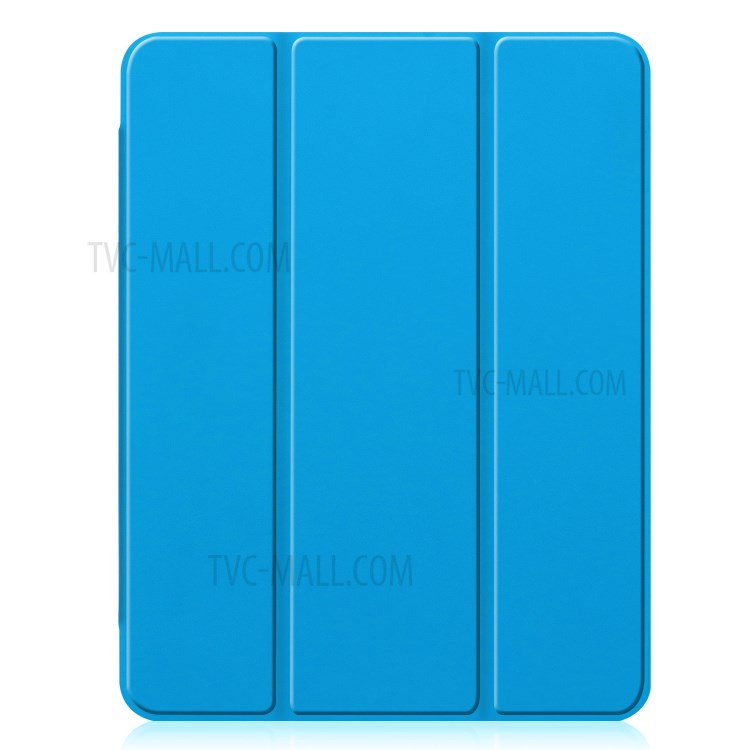 Tri-fold Stand Auto Wake/Sleep Leather Cover with Pen Slot for iPad Pro 11-inch (2020)/(2018) - Baby Blue-9