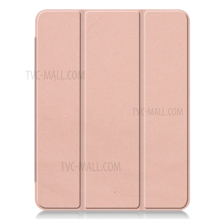 Tri-fold Stand Auto Wake/Sleep Leather Cover with Pen Slot for iPad Pro 11-inch (2020)/(2018) - Rose Gold-9