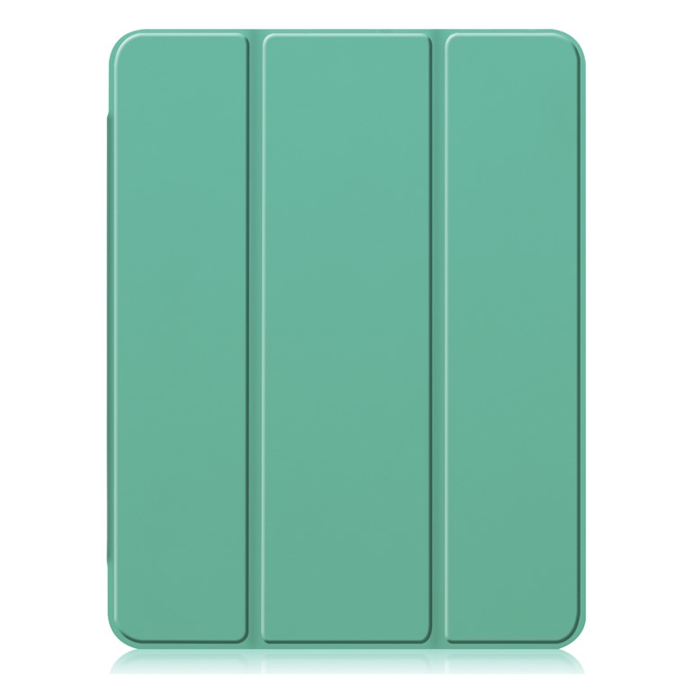 Tri-fold Stand Auto Wake/Sleep Leather Cover with Pen Slot for iPad Pro 11-inch (2020)/(2018) - Cyan-9
