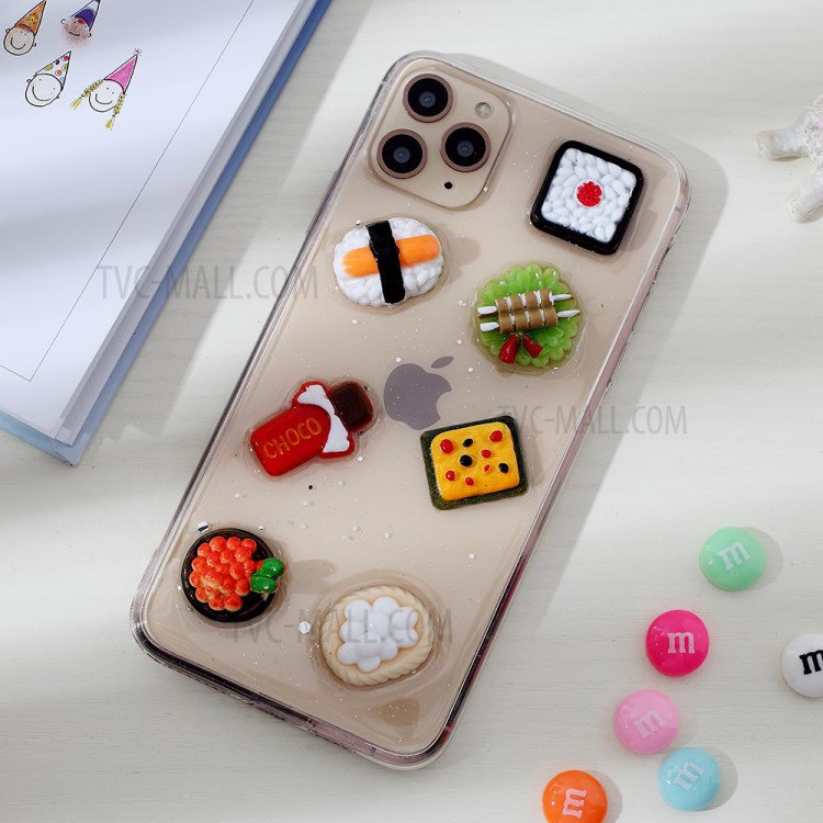 Clear 3D Decor Soft TPU Phone Case for Apple iPhone 11 Pro 5.8 inch - Style A-1
