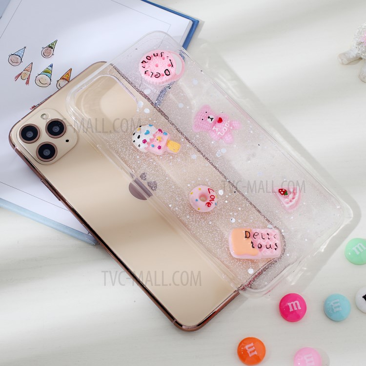 Clear 3D Decor Soft TPU Phone Case for Apple iPhone 11 Pro 5.8 inch - Style C-5