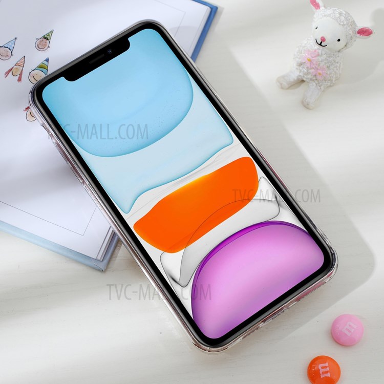 Clear 3D Decor Soft TPU Phone Case Cover for Apple iPhone 11 Pro Max 6.5 inch - Style A-5