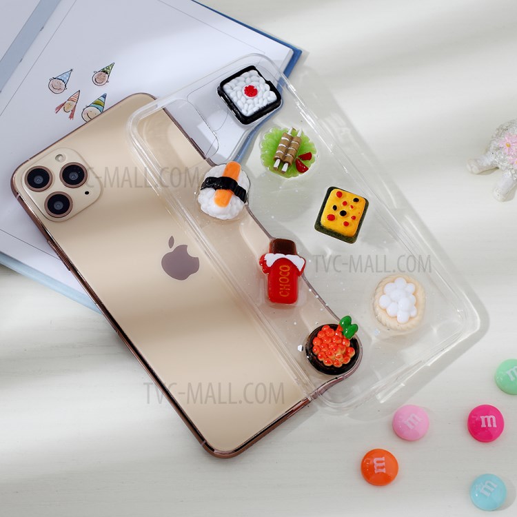 Clear 3D Decor Soft TPU Phone Case Cover for Apple iPhone 11 Pro Max 6.5 inch - Style A-6