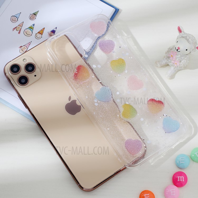 Clear 3D Decor Soft TPU Phone Case Cover for Apple iPhone 11 Pro Max 6.5 inch - Style B-5