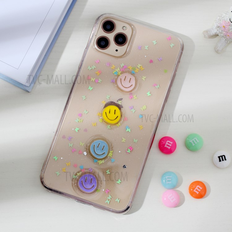 Clear 3D Decor Soft TPU Phone Case Cover for Apple iPhone 11 Pro Max 6.5 inch - Style F-1