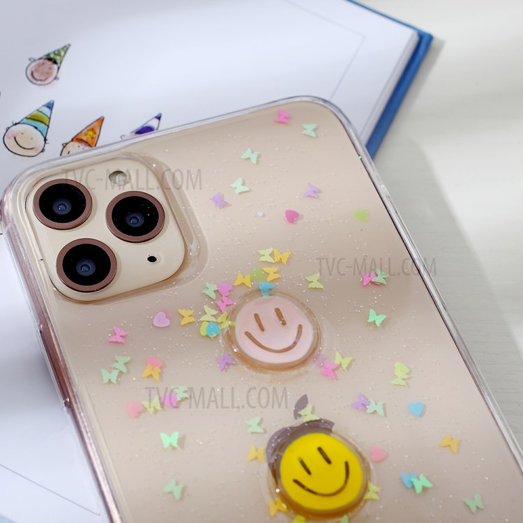 Clear 3D Decor Soft TPU Phone Case Cover for Apple iPhone 11 Pro Max 6.5 inch - Style F-3