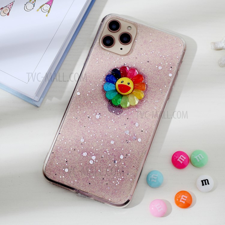Clear 3D Decor Soft TPU Phone Case Cover for Apple iPhone 11 Pro Max 6.5 inch - Style G-1
