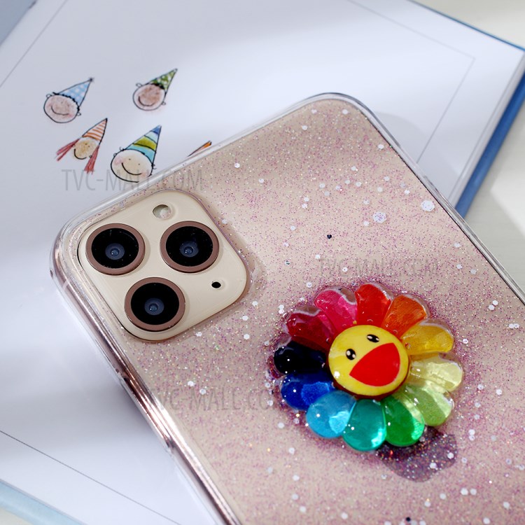 Clear 3D Decor Soft TPU Phone Case Cover for Apple iPhone 11 Pro Max 6.5 inch - Style G-3