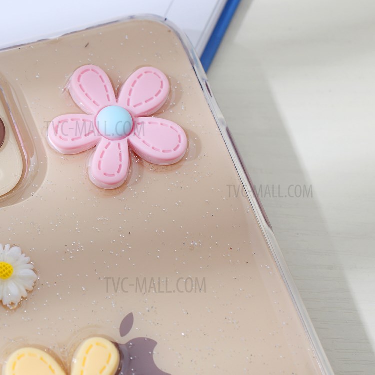 Clear 3D Decor Soft TPU Phone Case Cover for Apple iPhone 11 Pro Max 6.5 inch - Style K-3