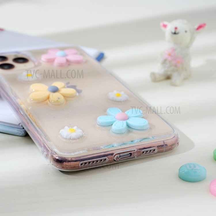 Clear 3D Decor Soft TPU Phone Case Cover for Apple iPhone 11 Pro Max 6.5 inch - Style K-4