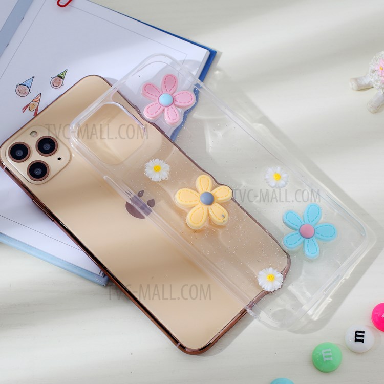 Clear 3D Decor Soft TPU Phone Case Cover for Apple iPhone 11 Pro Max 6.5 inch - Style K-5