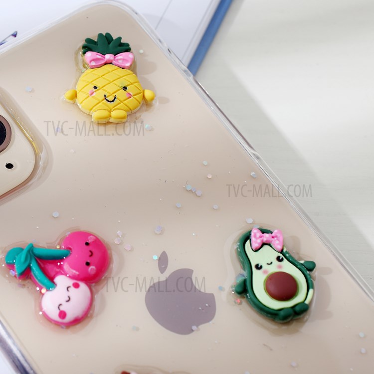 Clear 3D Decor Soft TPU Phone Case Cover for Apple iPhone 11 Pro Max 6.5 inch - Style L-3