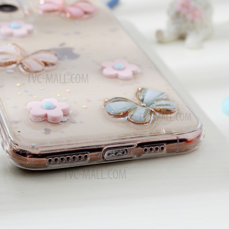 Clear 3D Decor Soft TPU Phone Case Cover for Apple iPhone 11 Pro Max 6.5 inch - Style M-3